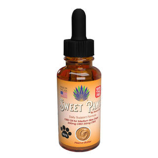 Sweet Paws Medium Pet CBD Oil - 300mg CBD - 30mg CBG (30ml)