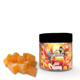 Peach HHC Gummies 25mg Per Gummy 30 ct