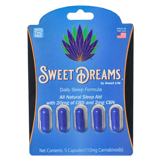 Capsule - Sweet Dreams 20mg CBD + 2mg CBN Sleep Aid (5ct)