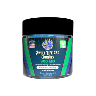 CBD Gummies Blue Raspberry 750mg CBD 150mg CBG